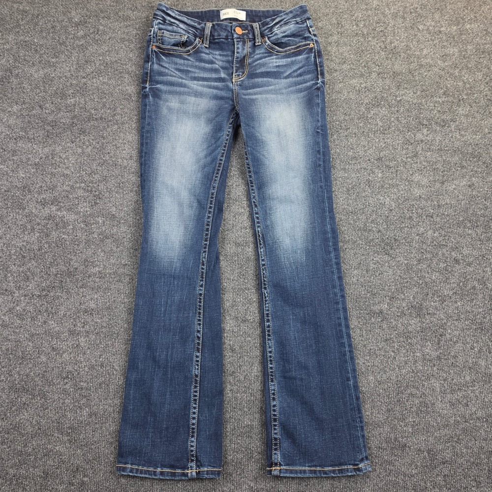 Buckle BKE Stella Tailored Bootcut Jeans Women's 27 Mid Rise Slim Fit Dark Wash